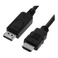 Kabel DisplayPort v1.1, DP - HDMI (HDTV), M/M, 4.5m, crni
